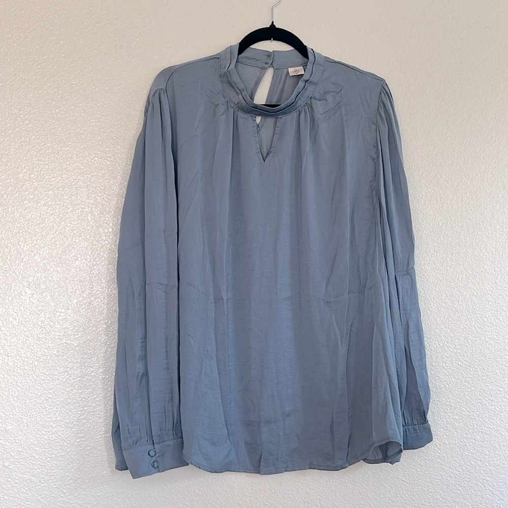 Elegant Blue Blouse